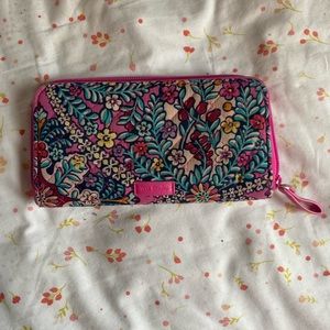 Vera Bradley wallet. Pink with flowers. In brand new condition